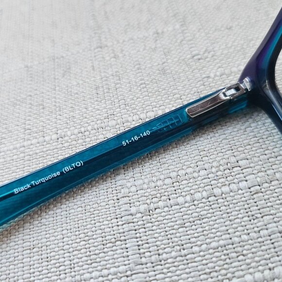 XOXO Women Eyeglasses Glasses Frame Black Turquoise INSIDER Eye Wear 51[]16 140 - Picture 9 of 11
